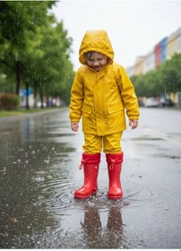 Resim Belix Konçlu Peluşlu Emojili Kız Çocuk Yağmur Çizmesi 26-35 Kırmızı Kırmızı 