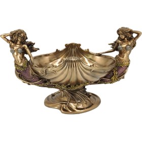 Resim Veronese Deniz Kızı Figürlü Dekoratif Gondol Kase - AN10475A4 