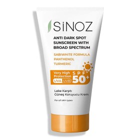Resim Sinoz Leke Karşıtı Güneş Koruyucu Krem SPF50 50 ml 
