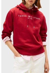 Resim Tommy Hilfiger Bayan Sweat Ww0ww43598 Xıt Kırmızı Kırmızı 