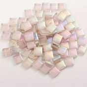 Resim 105 adet Renkli Mozaik Karo - 1.0x1.0 cm Pastel Pembe Cam Mozaik Sanat, DIY El Sanatları, Mumlar, Çerçeveler ve Ev Dekoru için, Yaratıcı Cam El Sanatları Malzemeleri, Mozaik Karolar, Dekoratif Karo, Canlı Karo, El Yapımı Karo 