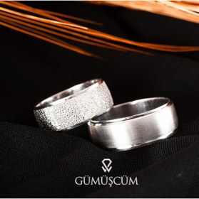 Resim Gümüşcüm Defne Modeli Gümüş Alyans Bayan Nişan Ve Söz Yüzüğü 