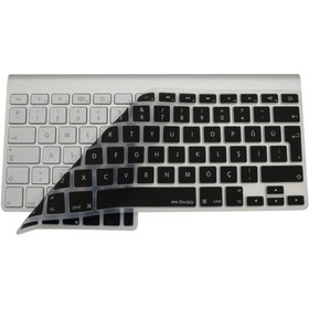 Resim Mcstorey Apple Magic Keyboard-1 Kılıf Klavye Koruyucu Türkçe Q Baskılı Silikon Kılıf A1314 A1242 Ile Uyumlu 