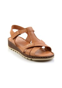 Resim Bambi Taba Leather Kadın Sandalet K05907020703 Taba 