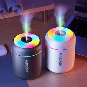 Resim Şarj Edilebilir Olmayan, USB Güçlü Nemlendirici, LED Gece Lambası, Tuş Kontrollü, 36V Maksimum, <1L Tank, 300mL/s Çıkış, <10m² Kapsama Alanı, Üstten Açılabilen Tasarım, Yatak Odası, Çalışma Odası, Aile, Yoga Odası, Kuru Alanlar İçin Taşınabilir Hava Nemlendirici 