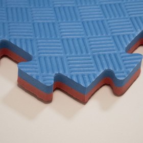 Resim Genel Markalar 26mm 100cm X 100cm Çift Taraflı Mavi Kırmızı Yer Karosu Tatami Minder Zemin Kaplama 