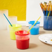 Resim 4 adet/12 adet Sanat Graffiti Yıkama Bardağı - Su Boyası Gouache Tırnak Sanatı Fırçaları Ergonomik Sap ile, Profesyonel ve Ev Salonu Kullanımı için Dayanıklı ABS Plastik ve Polyester Kıllar, Tırnak Sanatı Malzemeleri, Şık Kapak Tasarımı, Yüksek Kaliteli Kıllar 