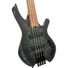 Resim Cort SPACE4SDG Headless 4 Telli Bas Gitar - Star Dust Green (Profesyonel) | Space Serisi Hafif Gövde, Özel Köprü Sistemi, Aktif EQ ve Göz Alıcı Kristal Bitiş 