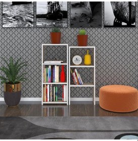 Resim Kenzlife Kitaplık Süper Ga 180*40*19 Crd 6 Katlı Tek Bölme Çift Bölme Opsiyonlu Ofis Mutfak Banyo Dolabı Arkalıksız Çok Renkli 