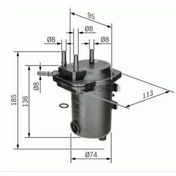 Resim Renault Megane 2-Scenic 2 1.5 Dizel Mazot Yakit Filtresi 7701061 520908554 