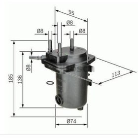 Resim Renault Megane 2-Scenic 2 1.5 Dizel Mazot Yakit Filtresi 7701061 520908554 