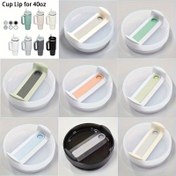 Resim Dökülmeye Karşı Koruyucu 40Oz Stanley Bardak Kapağı - Macera Söndürücü İçin Yedek Tumbler Kapağı, Tüm 40Oz Stanley Seyahat Kupalarına Uyar 