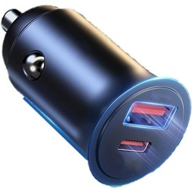 Resim BUFS 30w Pd Qc 3.0 Hızlı Şarj Araç Çakmaklık Typec Usb Giriş Samsung Iphone Xiaomi Uyumlu 