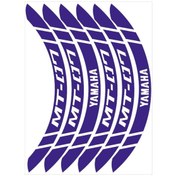 Resim Genel Markalar REFLEKTÖR MAVİ GENİŞ YAMAHA MT-07 UYUMLU 1 SET JANT ŞERİDİ 
