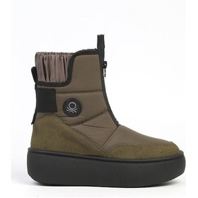 Resim Benetton Bn-50068 - 3695 Haki - Kadın Bot 001 