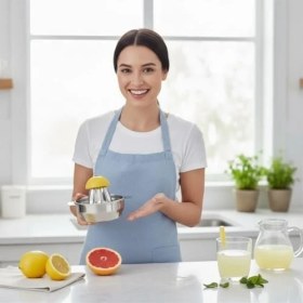 Resim Paslanmaz Çelik Limon Sıkacağı - Ergonomik Tasarım, Manuel Narenciye Presi, Meyve Suyu Makinesi, Limon ve Narenciye Sıkacağı | Ağır Hizmet Paslanmaz Çelik, Pratik ve Kolay Kullanım 