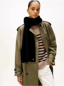 Resim Tommy Hilfiger Th Elevated Chic Yumuşak Kadın Siyah Şal Aw0aw17788bds Siyah 