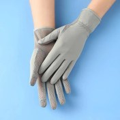 Resim Pengfushop5 Gri B Stili Yaz Anti-Uv Buz Ipek Ince Olmayan Slreen Güneş Koruyucu Mitten Spor Bisiklet Koşu Açık Havada Balıkçılık Sürüş (Yurt Dışından) 