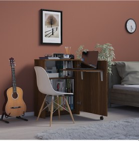 Resim Asra Trendçalışma Odası Fonksiyonel Kitaplık+katlanır Masa Nevada 