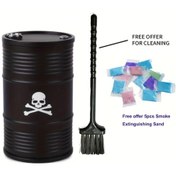 Resim Dashanshop Siyah Kuru Kumlu Ve Fırçalı Moda Alüminyum Araç Küllüğü Dayanıklı Ofis 