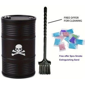 Resim Dashanshop Siyah Kuru Kumlu Ve Fırçalı Moda Alüminyum Araç Küllüğü Dayanıklı Ofis 