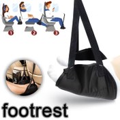 Resim 1 Adet Uçak Seyahati Yüksek Hızlı Tren Ayak Hamaku, Ofis Dinlenme Bacak Askı Pedi, Dinlenme Yardımcısı,Seyahat Aksesuarı,Taşınabilir Hamak,Katlanabilir Ped,Sadece Elde Yıkama,Nefes Alabilen File,Seyahat Ayak Dayama,Sık Seyahat Edenler,Uzun Mesafe Uçuşları 