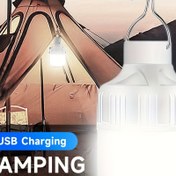 Resim MACROCOSM Taşınabilir LED Kamp Lambası, 3 Farklı Işık Moduna Sahip USB Şarj Edilebilir Çadır Lambası, Mat Yüzeyli ABS Malzemeden Üretilmiş Lityum Bataryalı, Kampçılık ve Balıkçılık İçin Dış Mekan Asma El Feneri - 1 Adet 