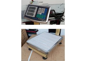 Resim 100 kg Kapasiteli Katlanabilir Elektrikli ve Şarjlı Boyunlu Terazi 