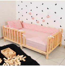 Resim Markaawm Markaawm Montessori Yatak Çocuk Doğal Çam 90X190 Karyola Nil 