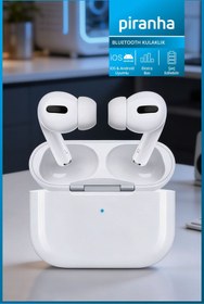 Resim Piranha 9960M Kablosuz TWS Kulak İçi Kulaklık Mikrofon Bluetooth 5 Android - iOS Uyumlu 
