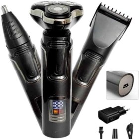 Resim teknodayım Yüksek Performanslı 3 Başlıklı Profesyonel Şarjlı Islak ve Kuru Kullanıma Uygun 