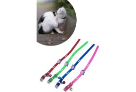 Resim Çıngıraklı Zilli Sevimli Renkli Slikon Kedi Köpek Boyun Tasması 