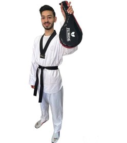 Resim Jumok Taekwondo Raket Ellik Siyah - Kırmızı 
