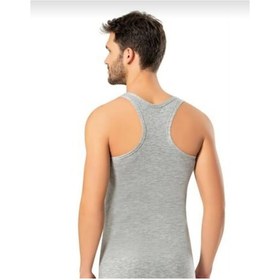 Resim Erdem 1121 Erkek Likralı Askılı Sporcu Atlet Tekli Gri 