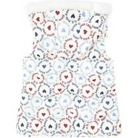 Resim U.S. Polo Assn. Kız Çocuk Krem Kalp Desenli Kapüşonlu Şişme Yelek 50313176-VR256 