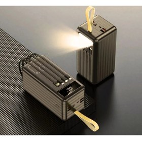Resim 50 Bin Mah Profesyonel 4 Çıkışlı Powerbank Taşınabilir Şarj Cihazı Dijital Göstergeli New 