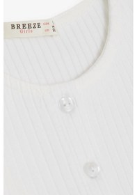 Resim Breeze Kız Çocuk Uzun Kollu Elbise Tüllü Nakışlı Düğmeli 1.5-5 Yaş, Ekru Ekru 