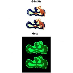 Resim BsElektronik Etiketçilere Özel Fosforlu Plaka Damla Sticker Nazar Boncuğu Suya Güneşe Dayanaklı Ürün 2 Adet 