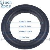 Resim Hoparlör Onarımı Veya Kendin Yap Projeleri İçin 2 Parça Köpük Çevre Kenar Halkası Onarım Kiti Huiliang 