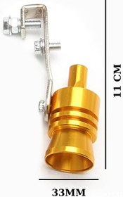 Resim Zauss Aparatlı Islık Sesli Orta Egzoz Ucu Turbo Sesi (Krom-Gri) 