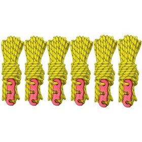 Resim 4m X 6 Rulo Açık Kamp Çadırı Gölgelik Rüzgar İpi Aydınlık Çok Fonksiyonlu Rüzgar İpi Çadır Çadır Sabit İp Sk-sarı , Boyut:4m X 6 Rulo Siyah 