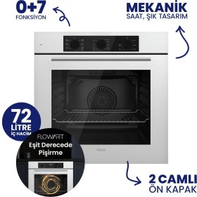 Resim Ferre Chef Edition Turbolu Beyaz 3'lü Ankastre Set QBL62CB-LN386-D078SA 