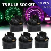 Resim 5/10 Adet T5 Gösterge Paneli Soketi, 17 57 79 86 12V LED Araç İç Gösterge Panosu Lambası, Otomatik Tak ve Kullan 