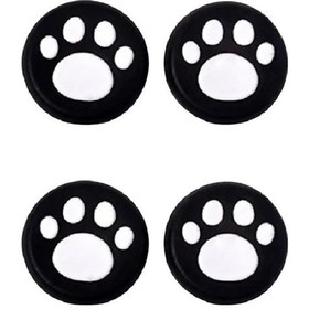 Resim Nintendo Switch/switch Oled /switch Lite Uyumlu 3d Analog Koruyucu Silikon Beyaz Pati 