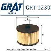 Resim GRAT 12303 MAZOT FİLTRESİ 307 308 407 EXPERT / C4 C5 / CMAX FOCUS 