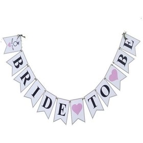 Resim Bride To Be Yazı Flama Bekarlığa Veda Partisi Banner Süs 