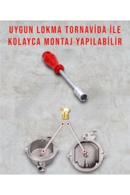 Resim AKDEMİR OFİS Doğalgazdan Tüpe Dönüşüm Seti Lpg Ocak Memesi Dönüşüm Seti (her Markaya Uyumlu) Lokma Enjektör Seti 