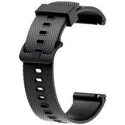 Resim Amazfit Gts 2E 42 Mm Uyumlu Silikon Kordon Tırtıklı Spor Kayış (515502608) 