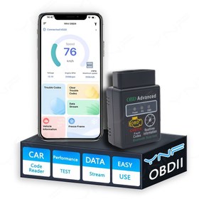 Resim YNF OBD2 Kablosuz Tarayıcı OS & Android BLE OBDII Araç Teşhis Aracı Motor Hata Kodu Okuyucu, Ücretsiz Özel Uygulama 