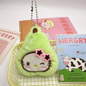 Resim OEMG Yeni Yaratıcı Sevimli Anahtarlık Karikatür Peluş Bebek Kolye Çok Yönlü Anahtarlık Kolye Çanta Bebek Çekicilik (Yurt Dışından) 